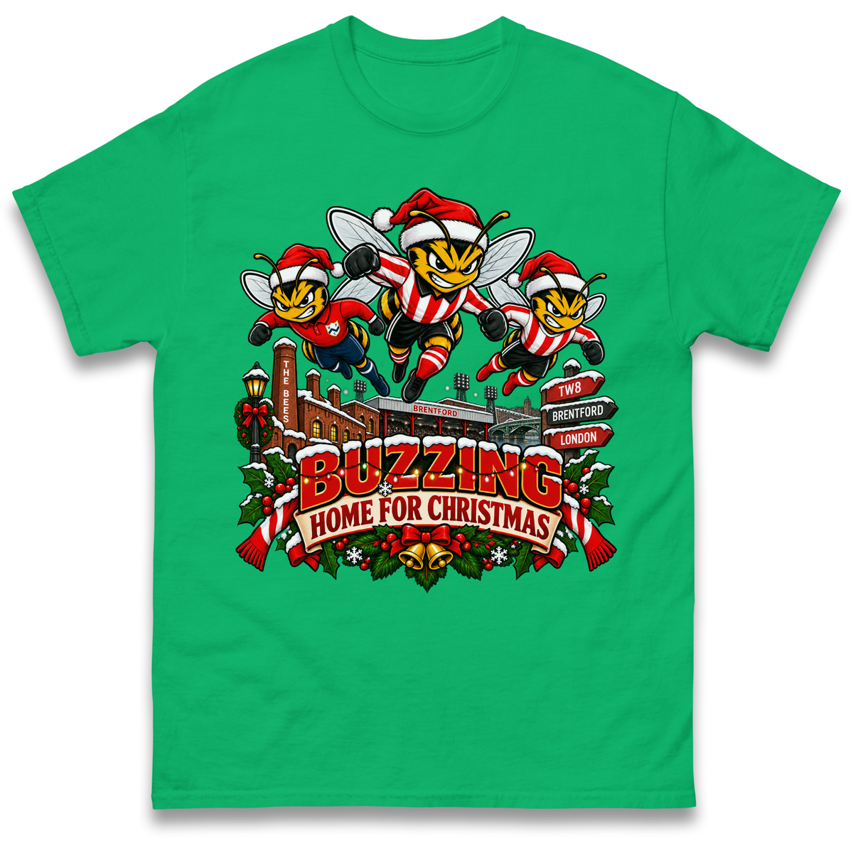 Brentford Football Christmas T-Shirt
