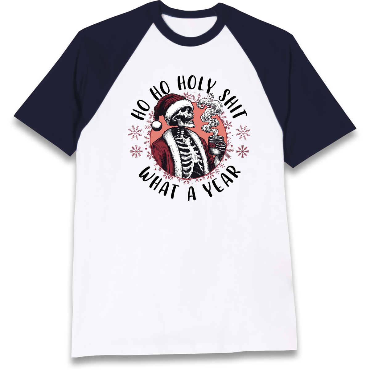 HO HO Holy Santa Raglan T-Shirt