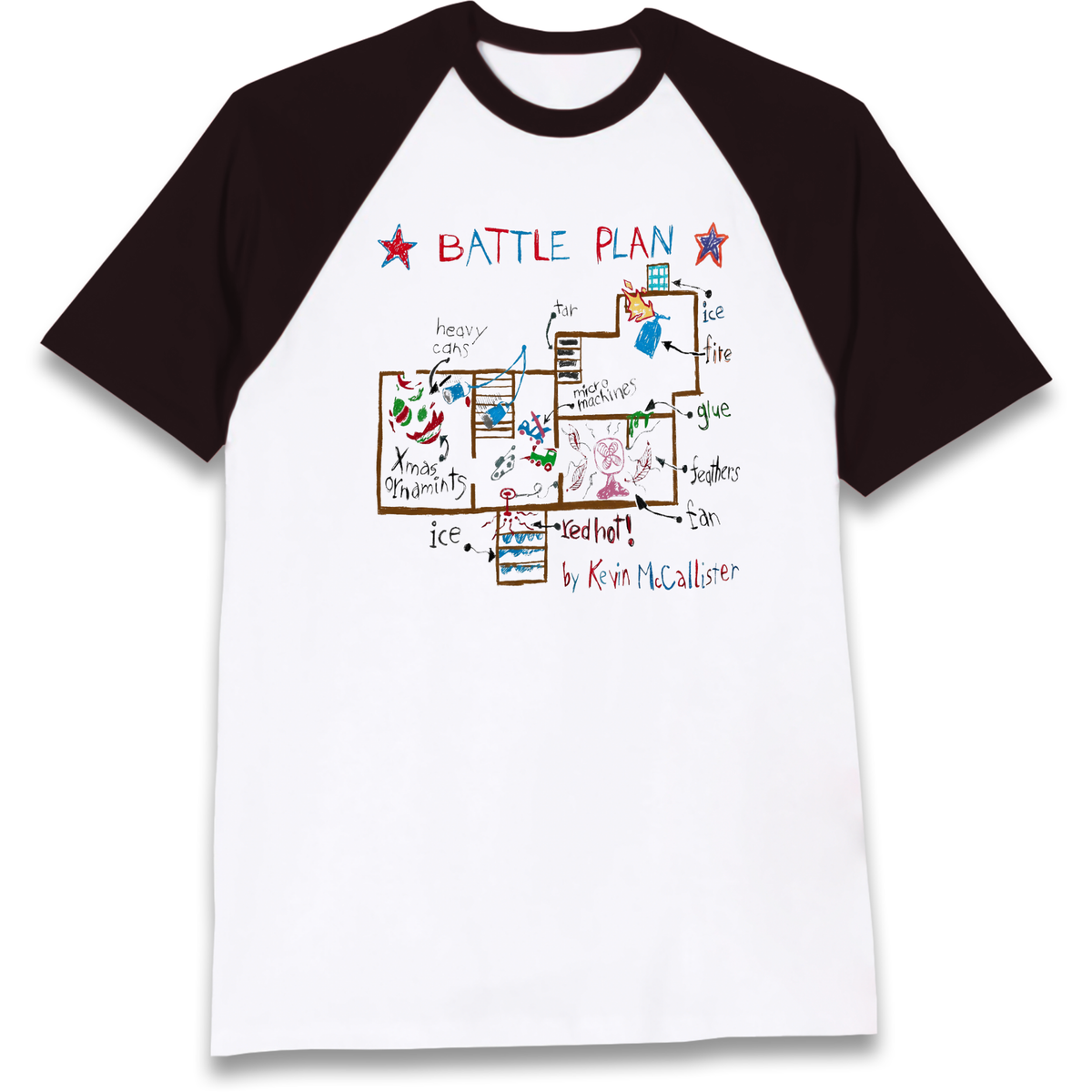 home alone battle plan Raglan T-Shirt