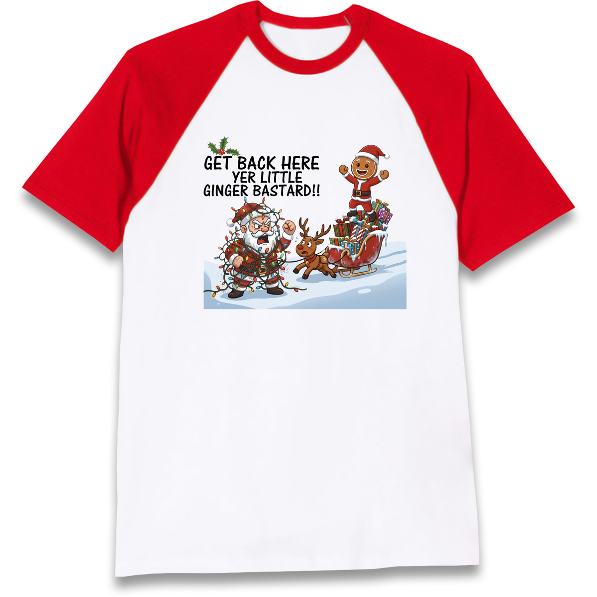 Christmas jumper Raglan T-Shirt