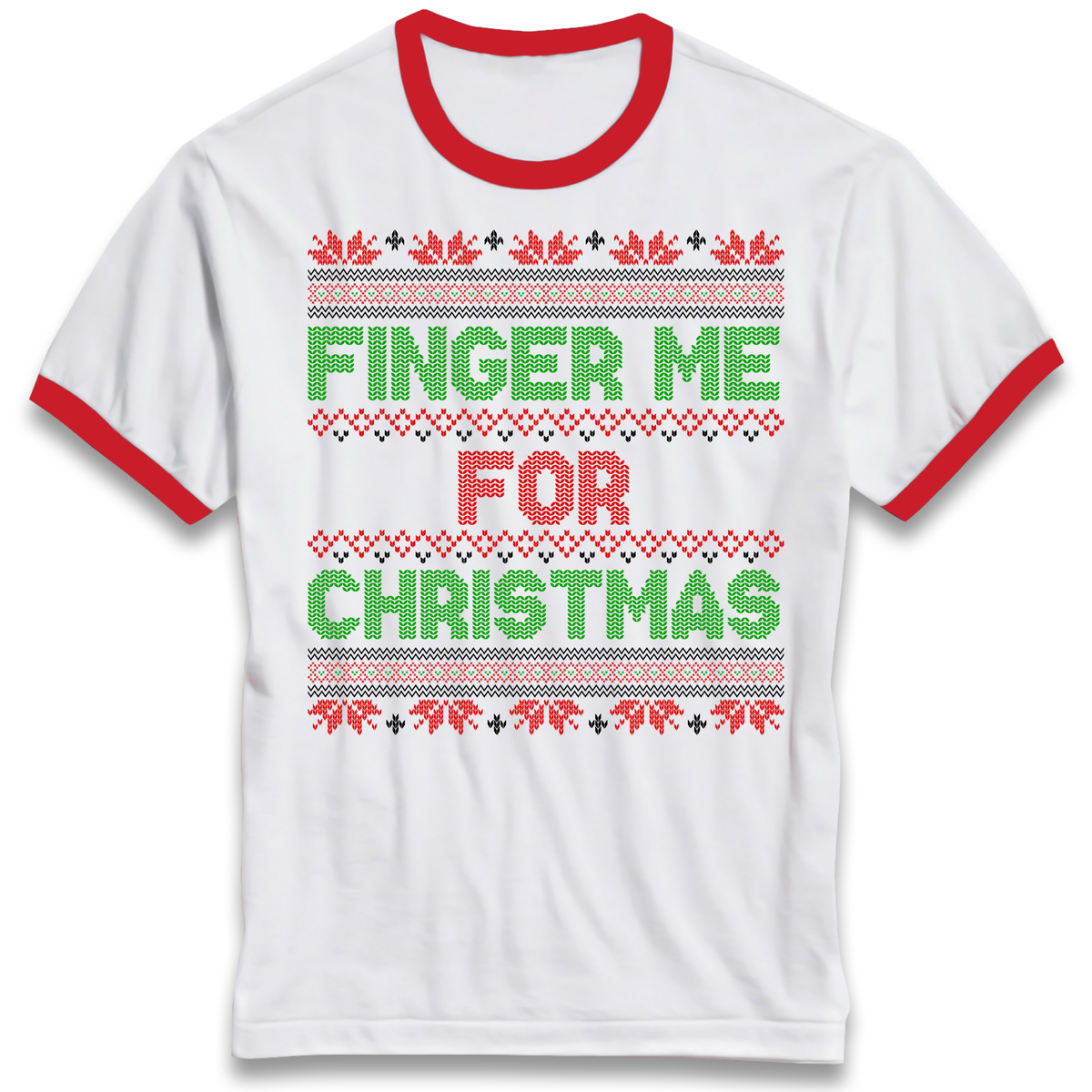 Christmas jumper Ringer T-Shirt