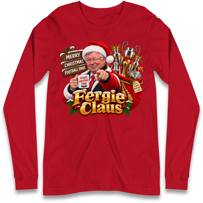 Man United Christmas Long Sleeve T-Shirt