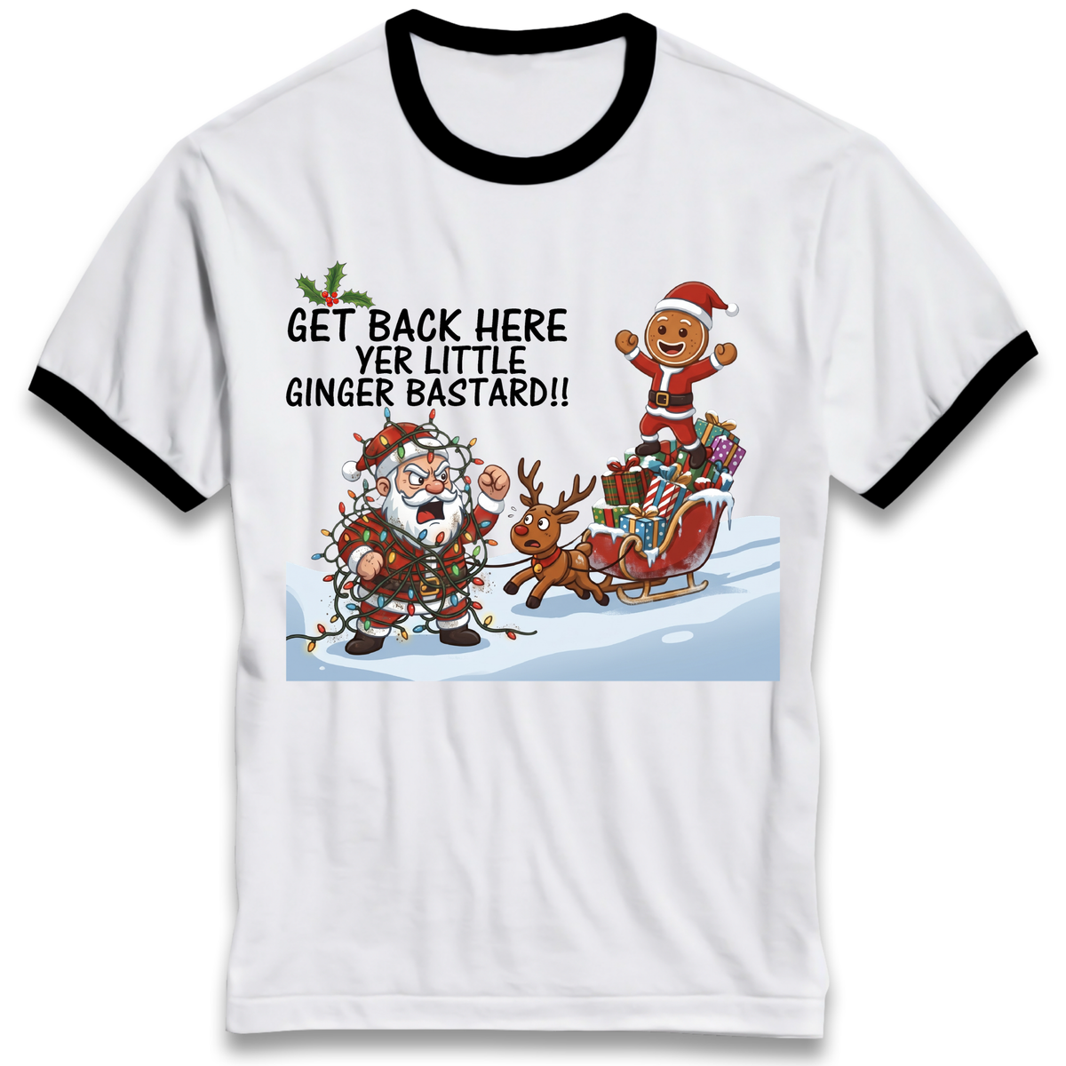 Christmas jumper Ringer T-Shirt