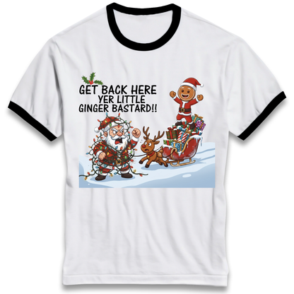 Christmas jumper Ringer T-Shirt