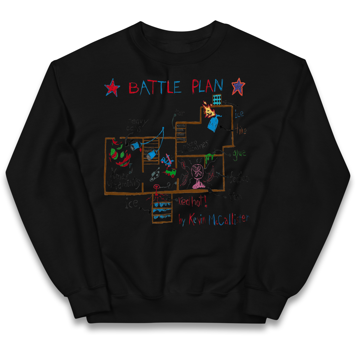 home alone battle plan Kids Jumper