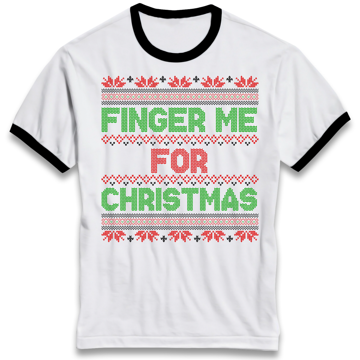 Christmas jumper Ringer T-Shirt