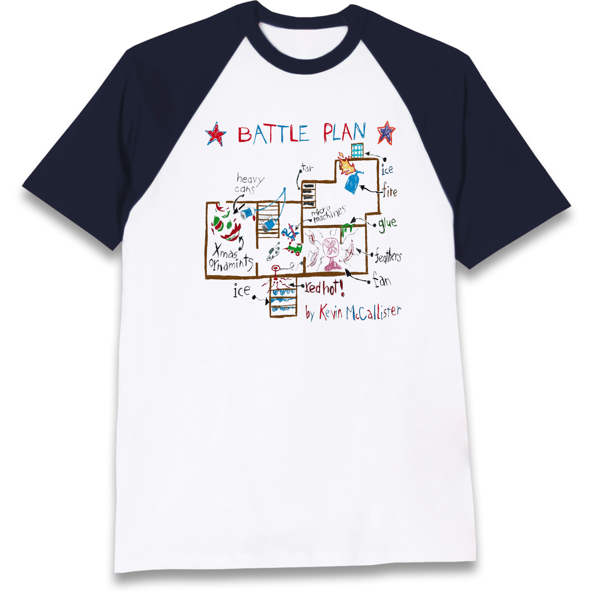 home alone battle plan Raglan T-Shirt