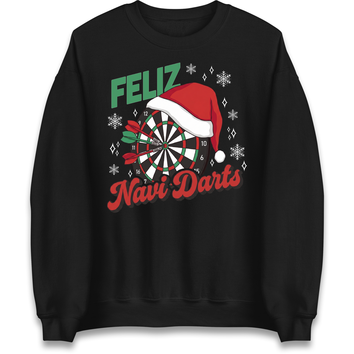 Feliz Navidarts Adult Jumper - Christmas Darts Design