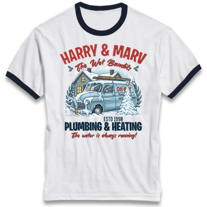 harry & marv home alone Ringer T-Shirt