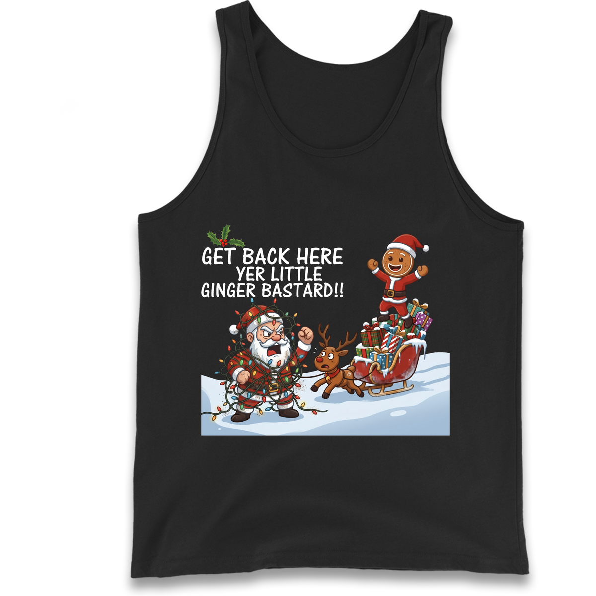 santa joke graphic Tank Top