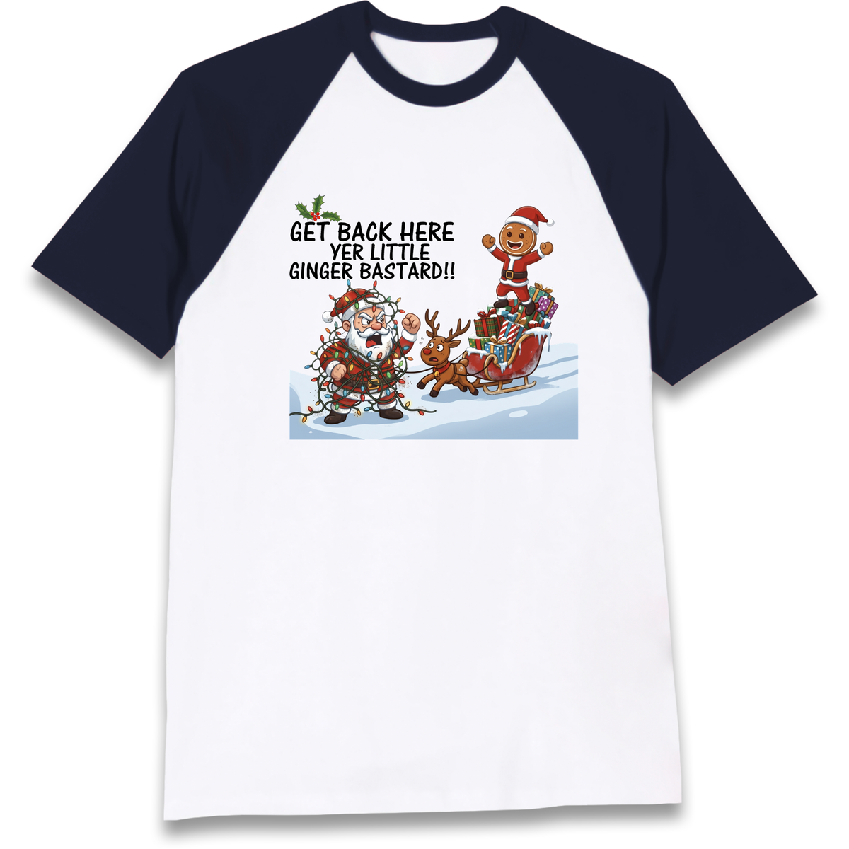 Christmas jumper Raglan T-Shirt
