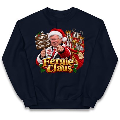 Man United Christmas Kids Jumper