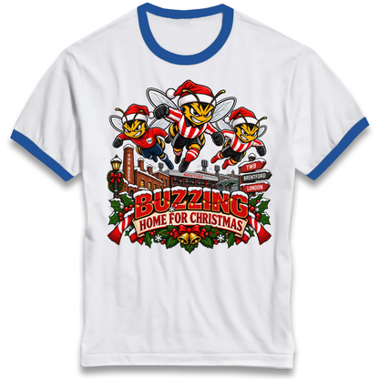 Brentford Football Christmas Ringer T-Shirt