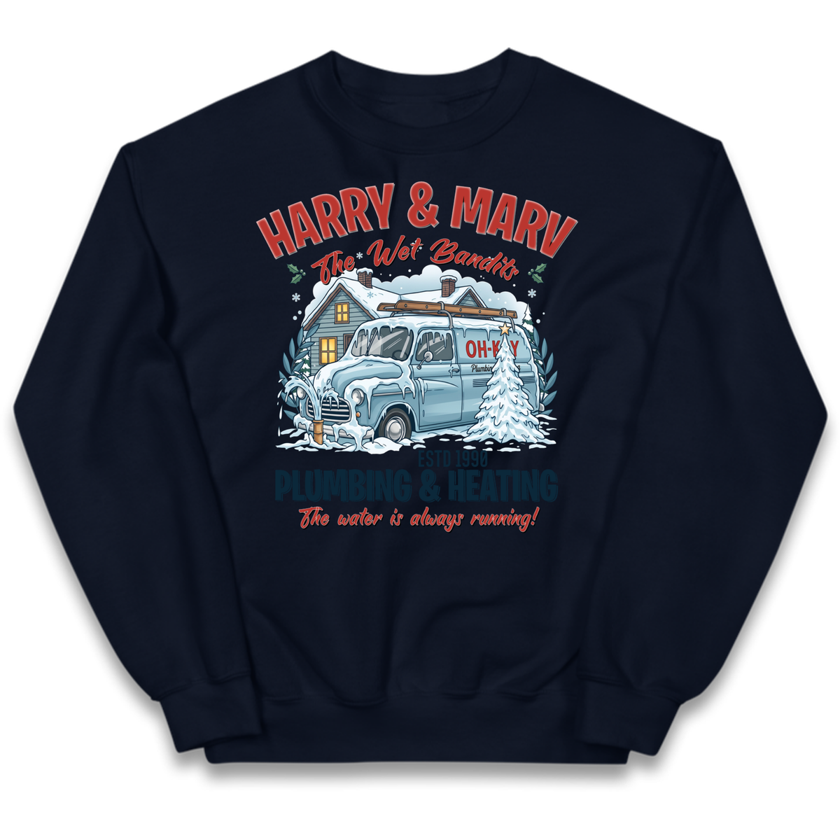 harry & marv home alone Kids Jumper