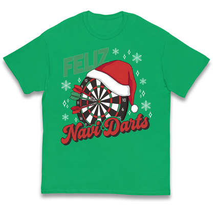 Feliz Navidarts Kids T-Shirt - Festive Darts Design