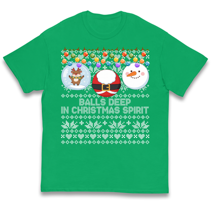 Balls Deep in Christmas Spirit Christmas Jumper Kids T-Shirt