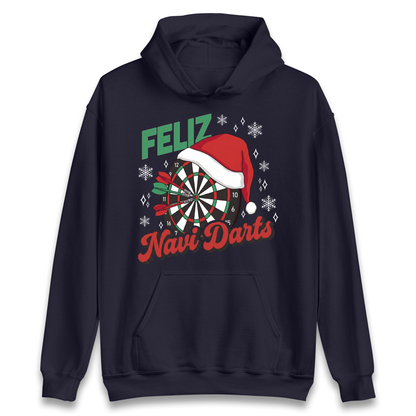 Feliz Navidarts Adult Hoodie - Festive Darts Gift
