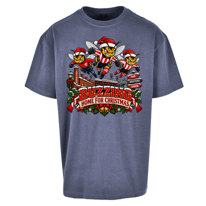 Brentford Football Christmas Oversized T-Shirt