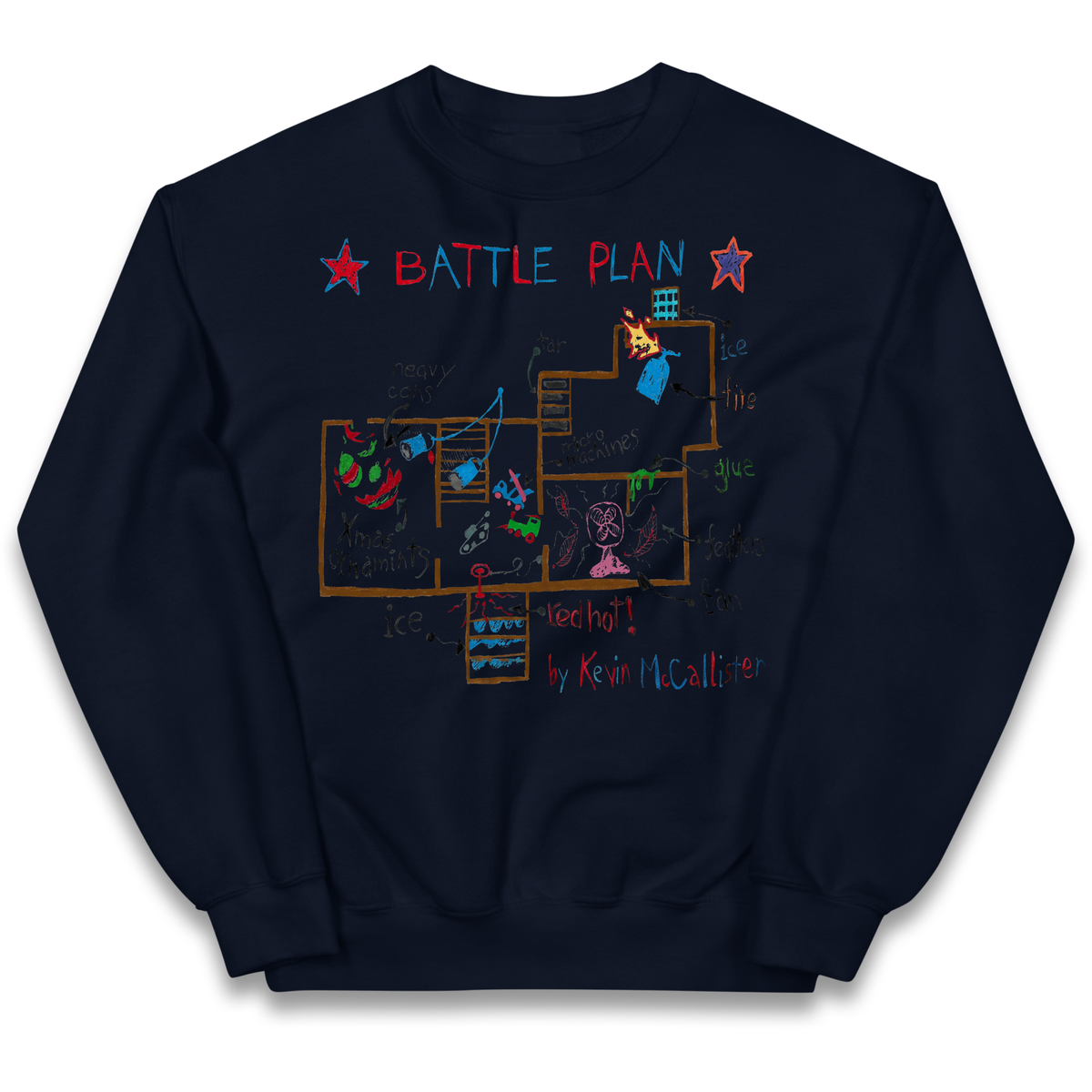 home alone battle plan Kids Jumper