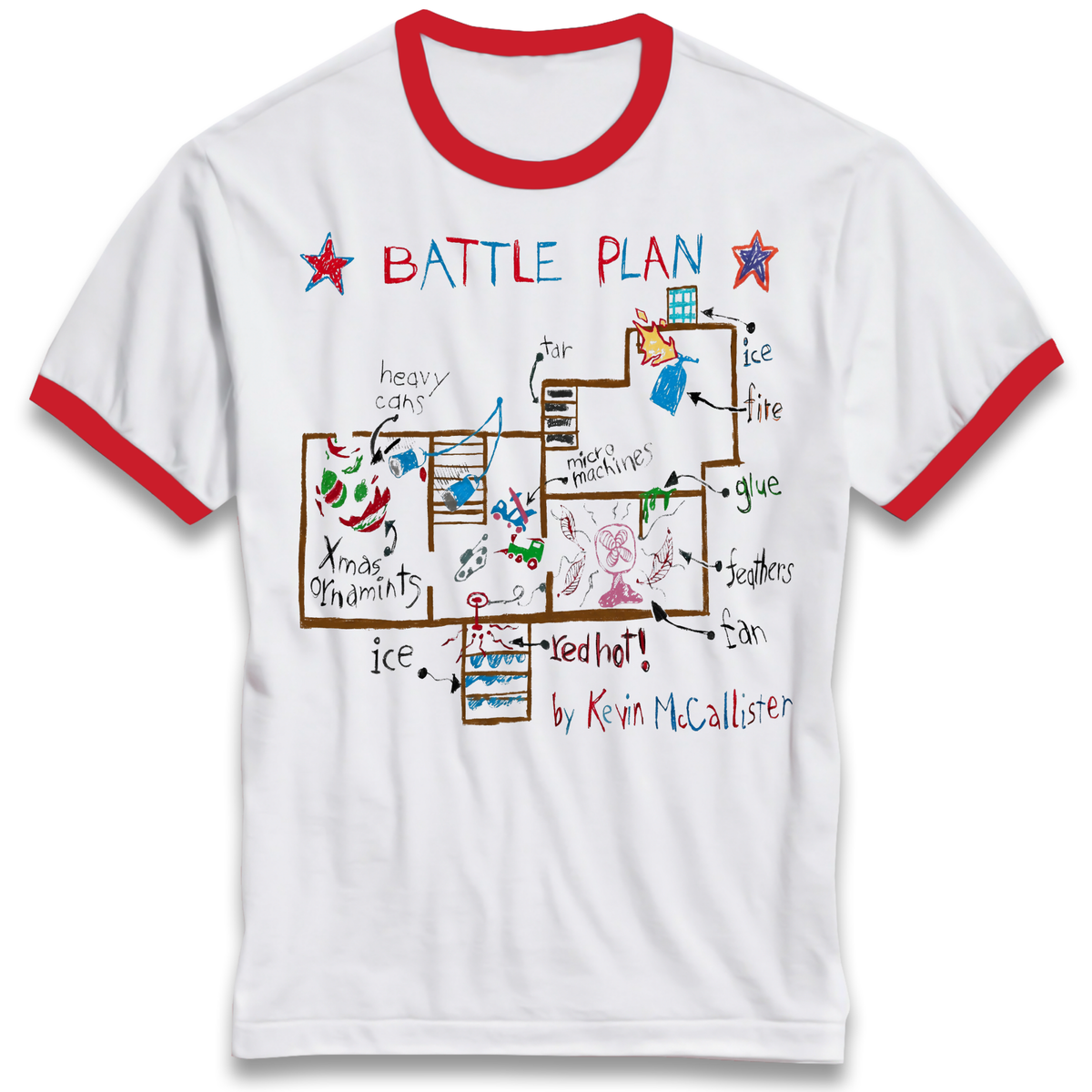 home alone battle plan Ringer T-Shirt