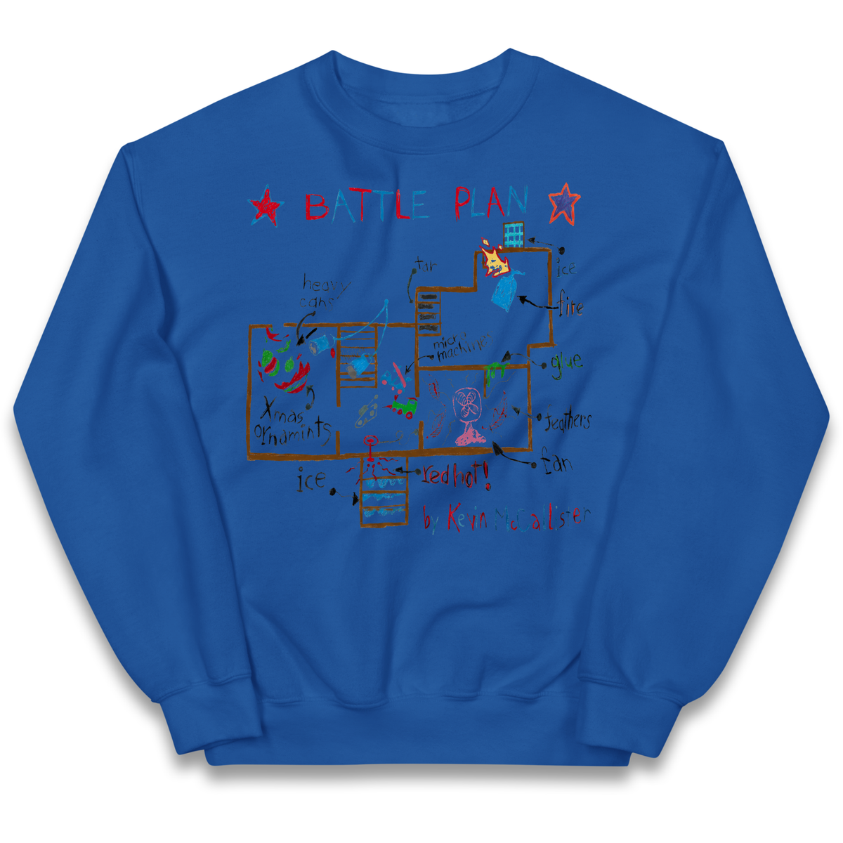 home alone battle plan Kids Jumper