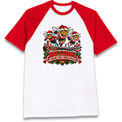 Brentford Football Christmas Raglan T-Shirt