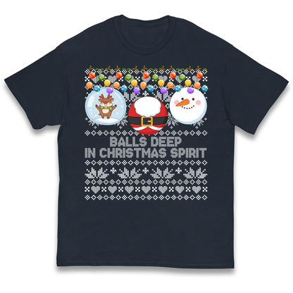 Balls Deep in Christmas Spirit Christmas Jumper Kids T-Shirt