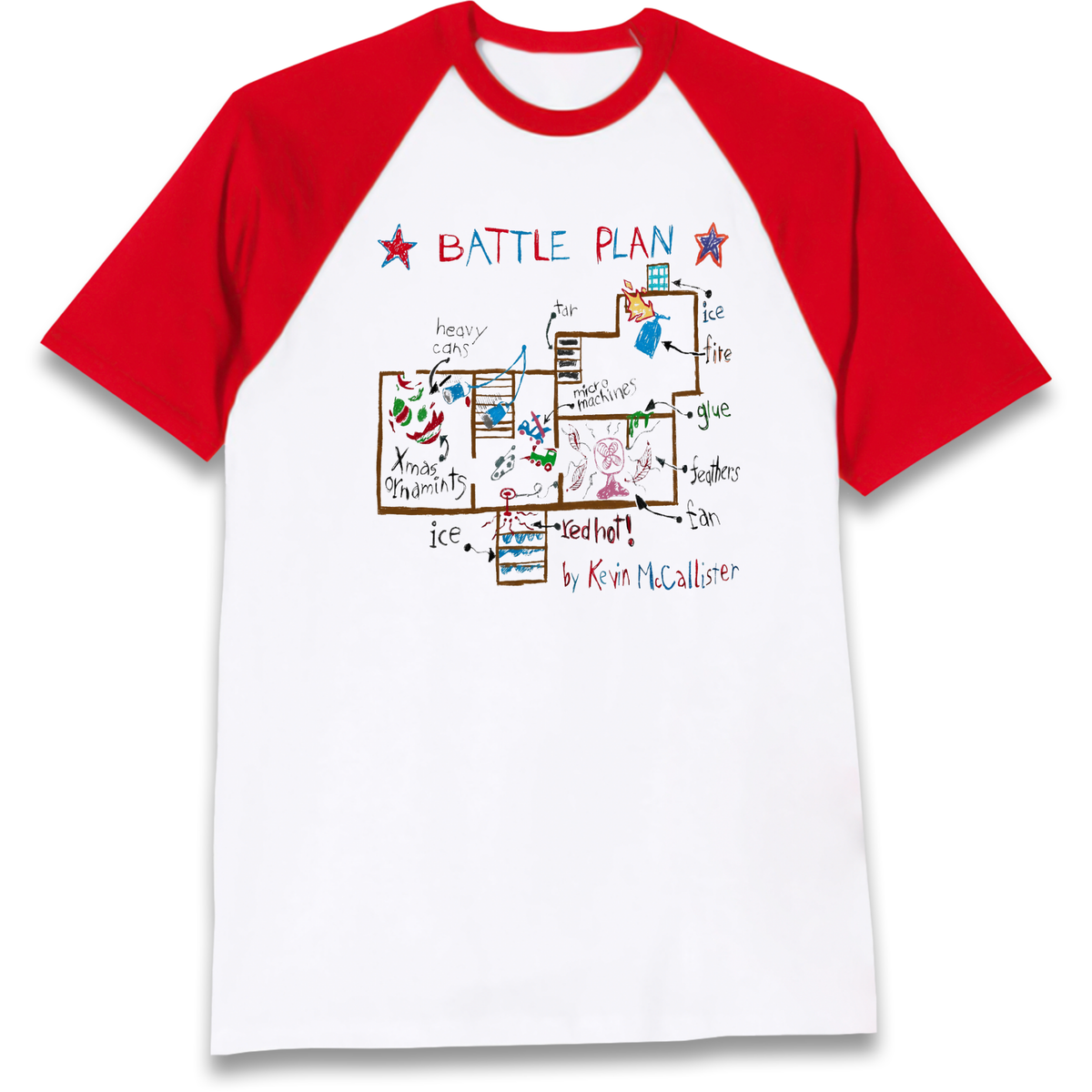home alone battle plan Raglan T-Shirt