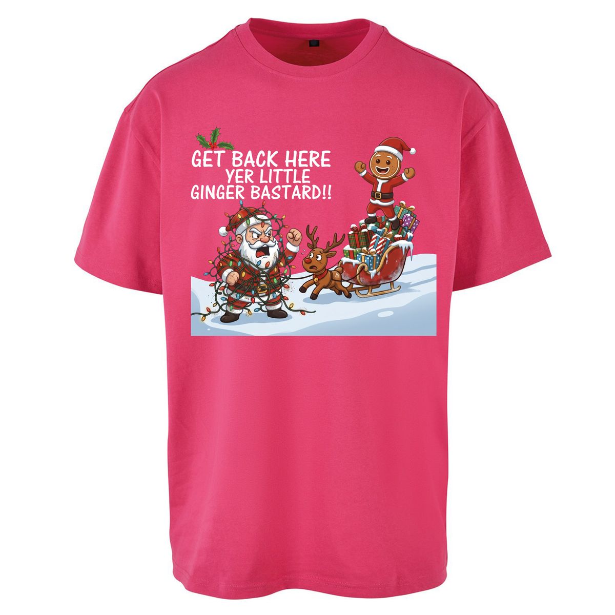 santa joke graphic Oversized T-Shirt