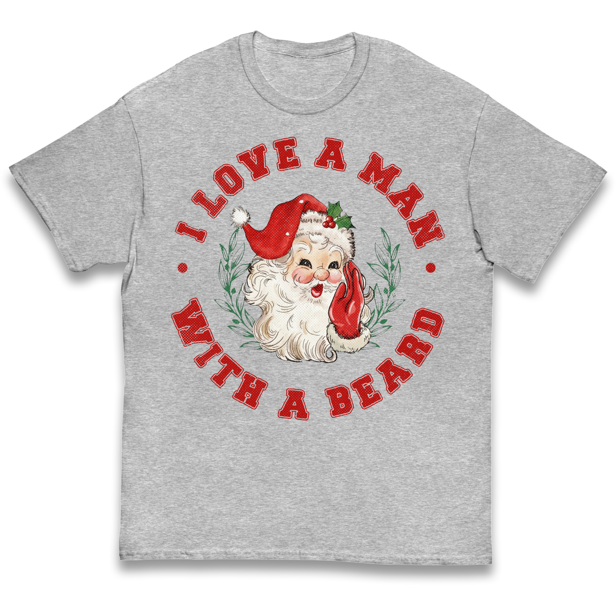 I Love A Man With A Beard Kids T-Shirt