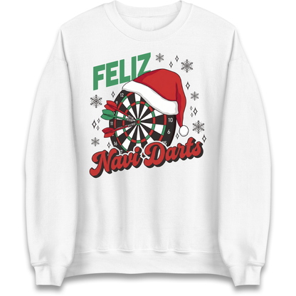 Feliz Navidarts Adult Jumper - Christmas Darts Design