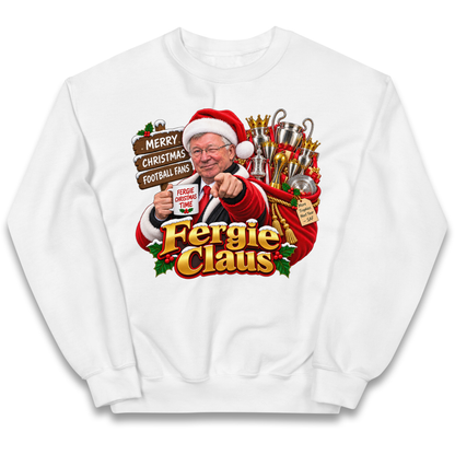 Man United Christmas Kids Jumper