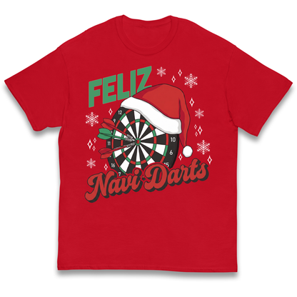 Feliz Navidarts Kids T-Shirt - Festive Darts Design