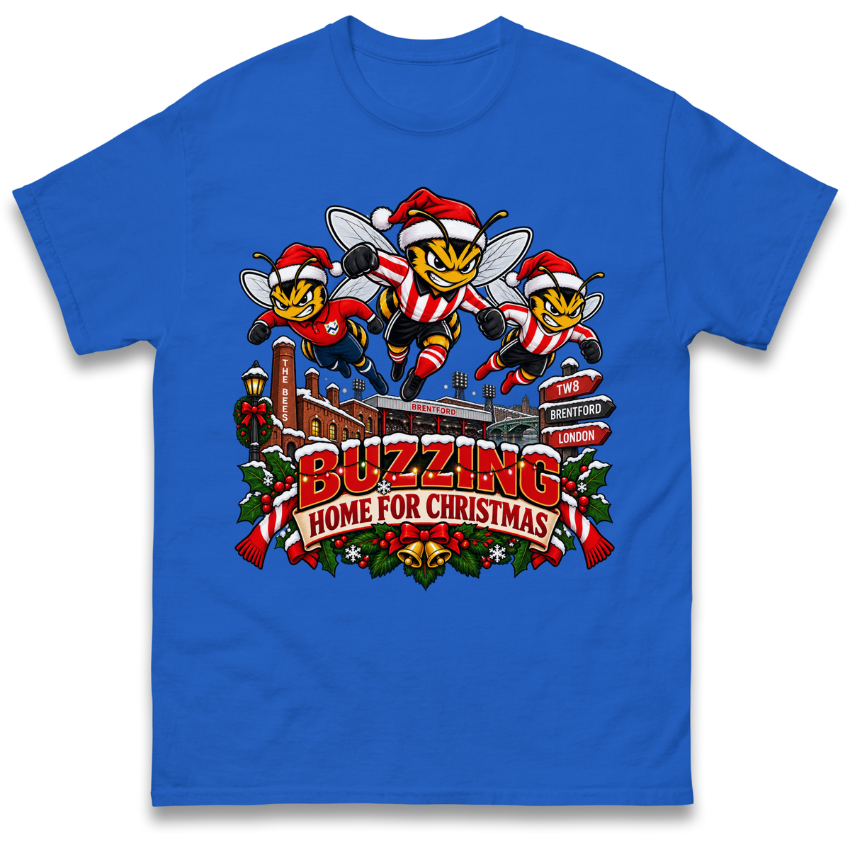 Brentford Football Christmas T-Shirt