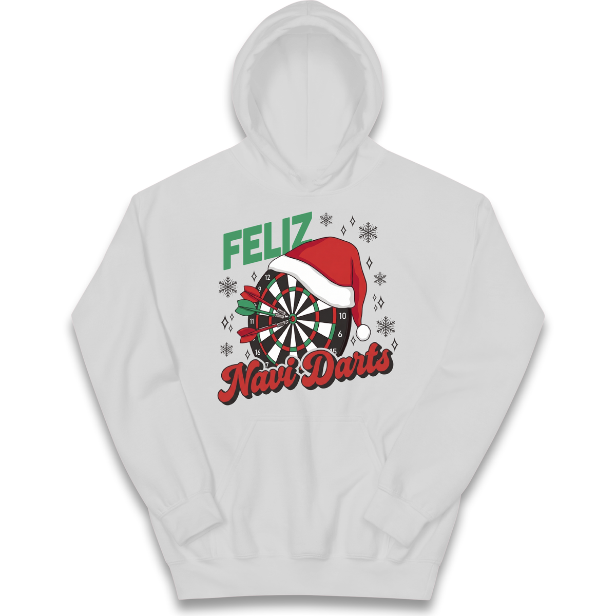 Feliz Navidarts Kids Hoodie - Christmas Darts Design