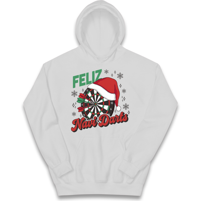Feliz Navidarts Kids Hoodie - Christmas Darts Design