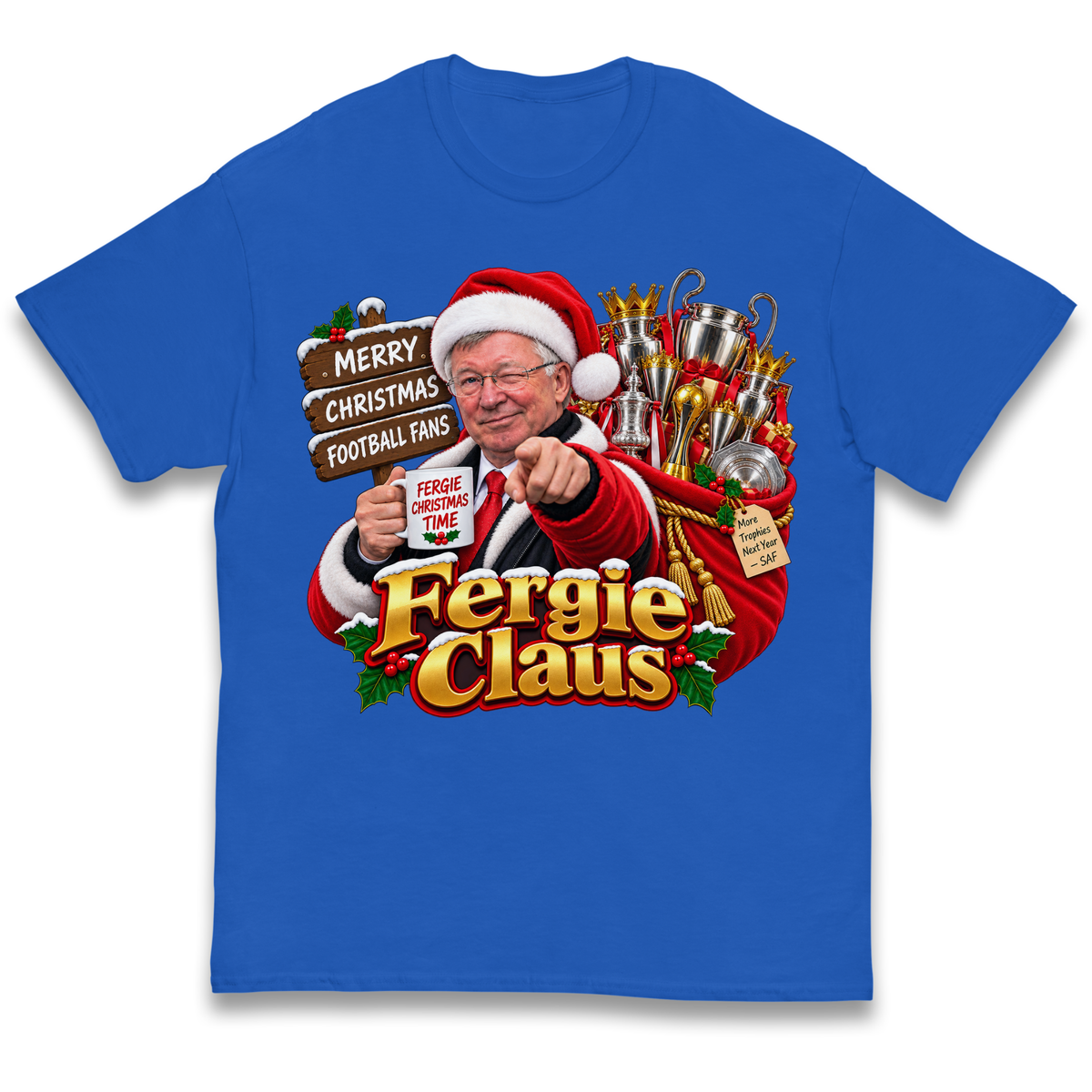 Man United Christmas Kids T-Shirt