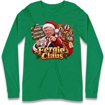 Man United Christmas Long Sleeve T-Shirt