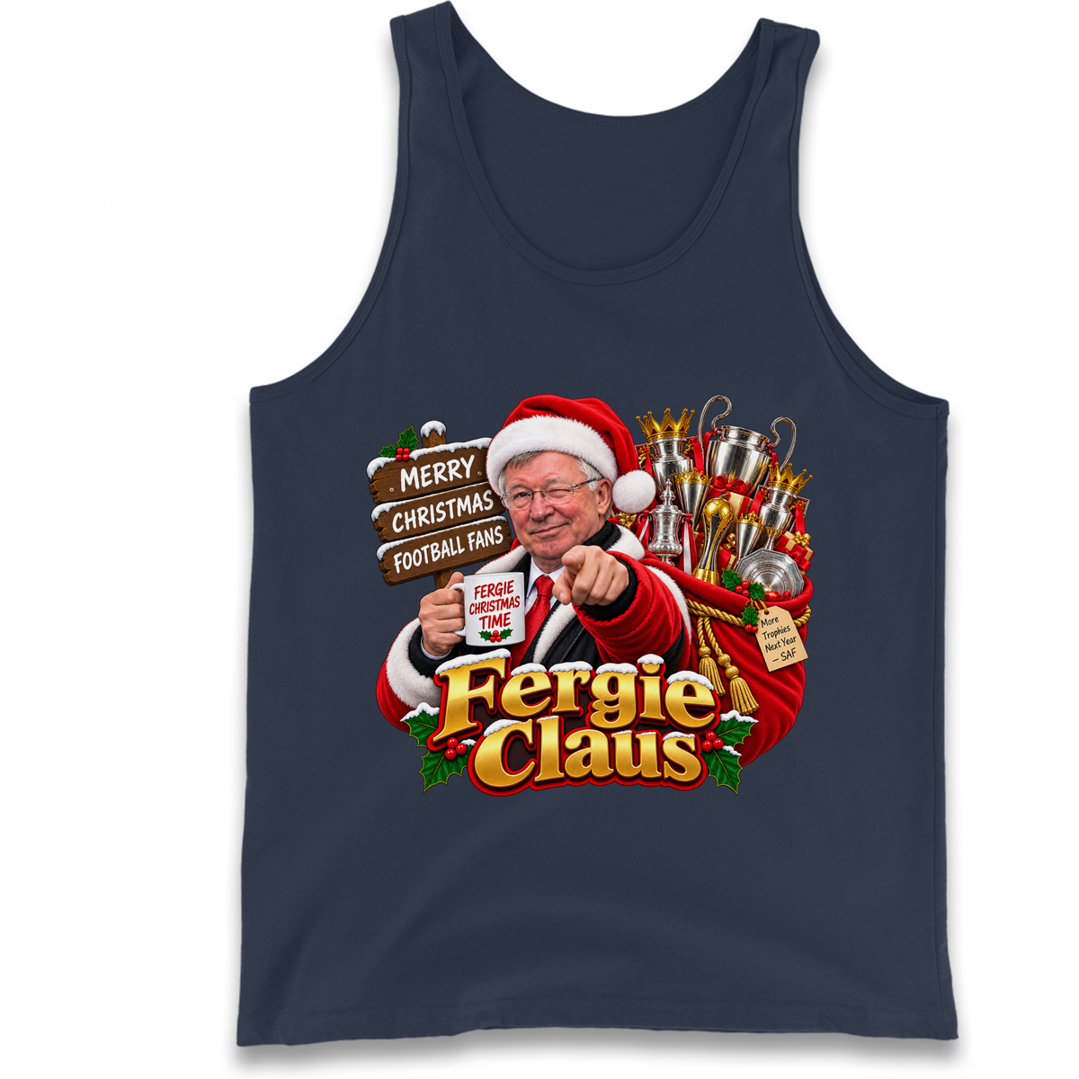 Man United Christmas Tank Top