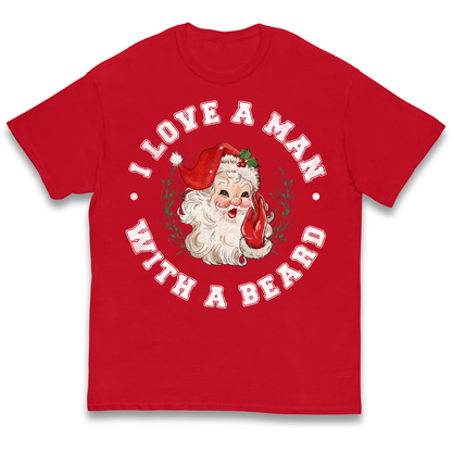 I Love A Man With A Beard Kids T-Shirt
