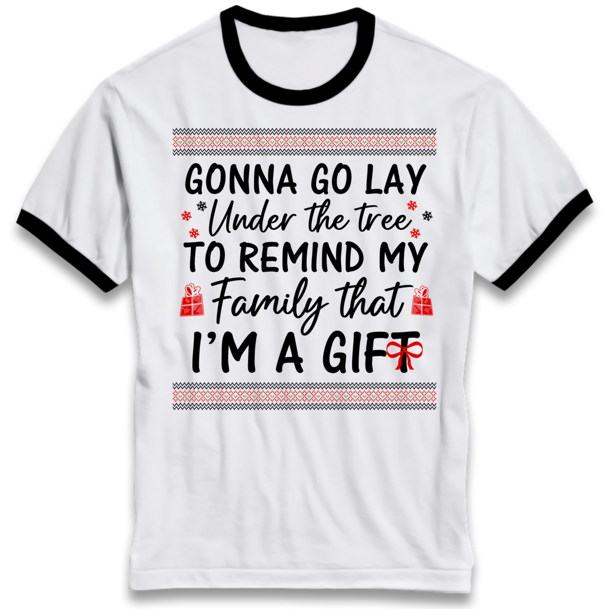 Christmas jumper Ringer T-Shirt