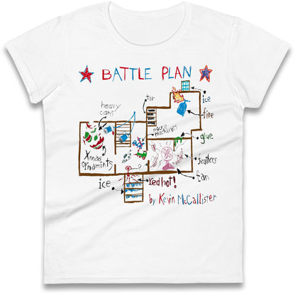 home alone battle plan Ladies T-Shirt