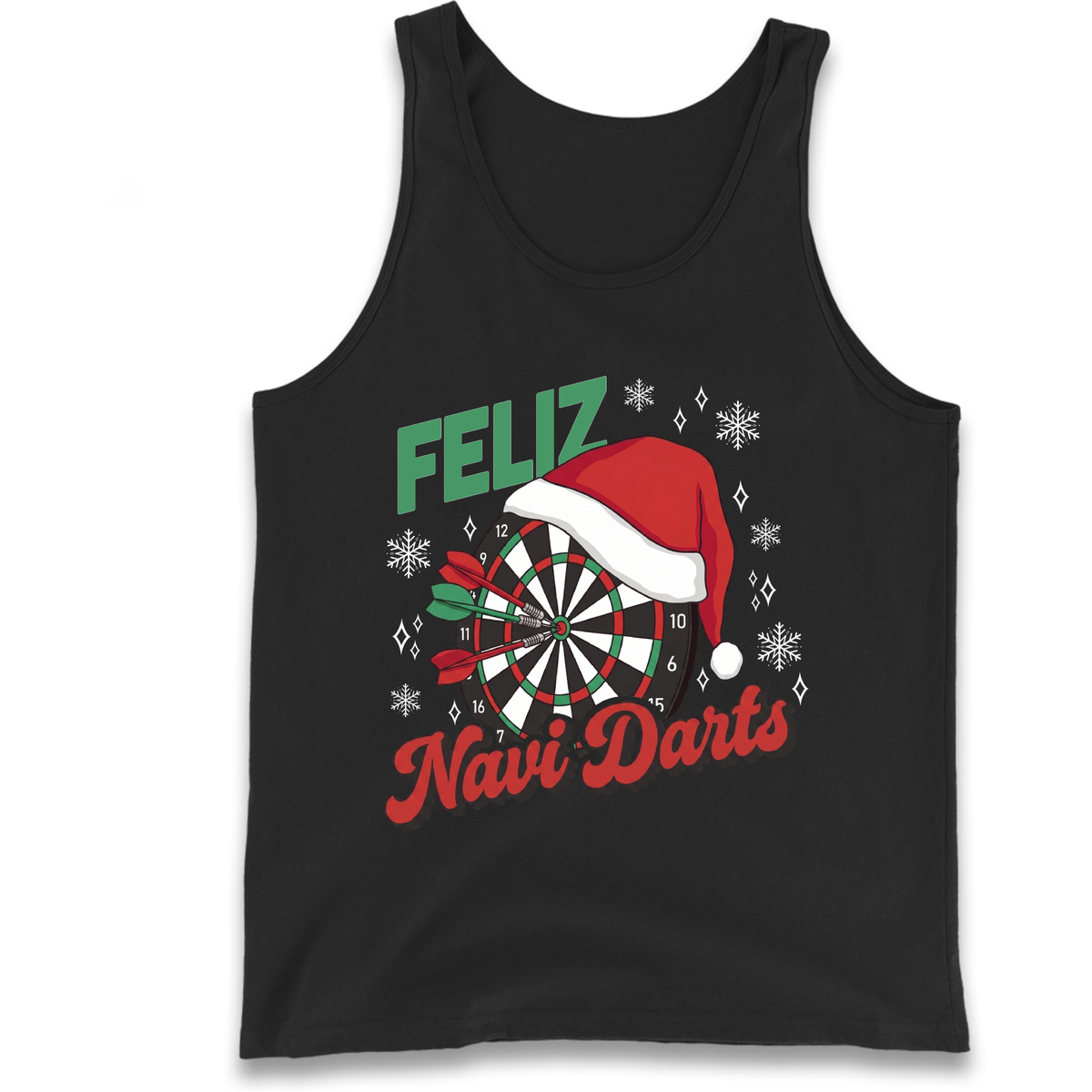 Feliz Navidarts Tank Top - Christmas Darts Design