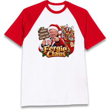 Man United Christmas Raglan T-Shirt