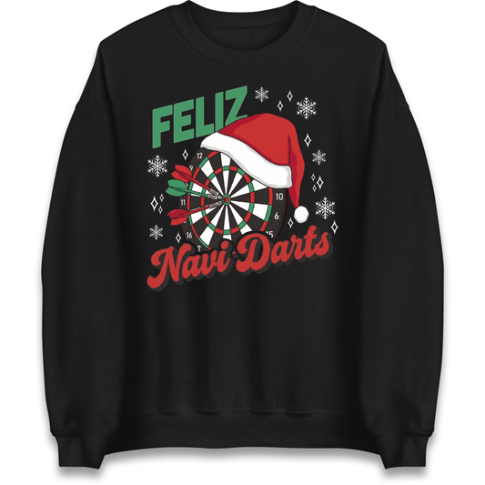 Feliz Navidarts Adult Jumper - Christmas Darts Design