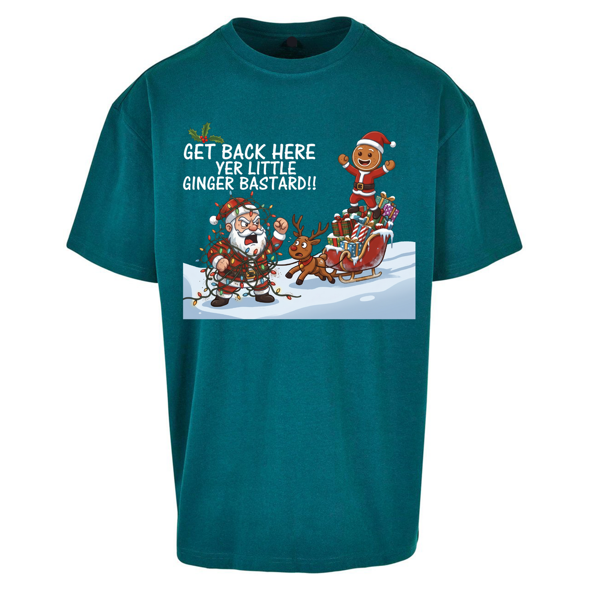 santa joke graphic Oversized T-Shirt