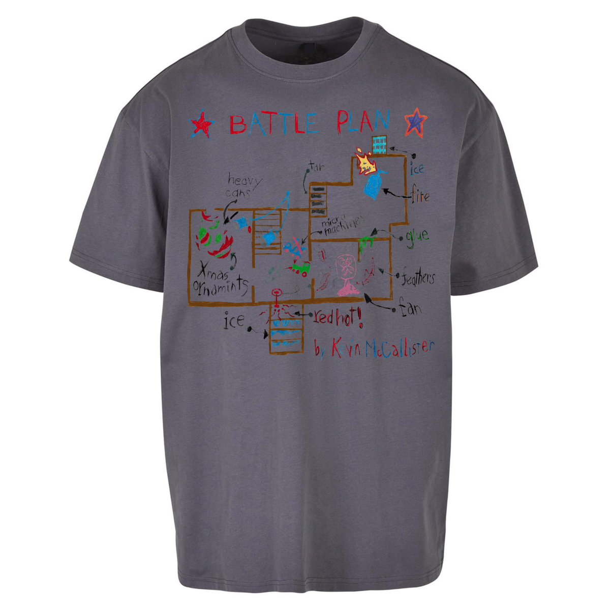 home alone battle plan Oversized T-Shirt