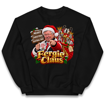 Man United Christmas Kids Jumper