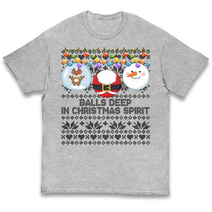 Balls Deep in Christmas Spirit Christmas Jumper Kids T-Shirt