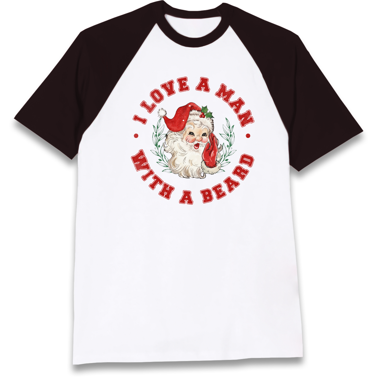 I Love A Man With A Beard Raglan T-Shirt